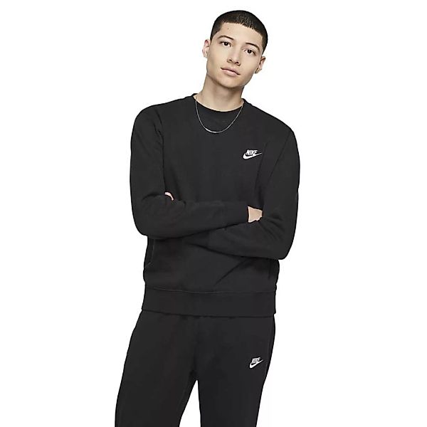 Nike Sportswear Club Crew Pullover XS Black / White günstig online kaufen