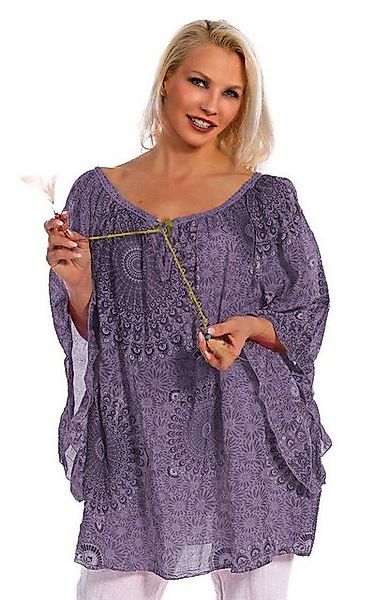Charis Moda Longtunika Longtunika Schlupfbluse Kordelzug mit schmückenden A günstig online kaufen
