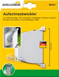 Schellenberg Aufschraubwickler Mini aufklappbar 155 mm Weiß günstig online kaufen