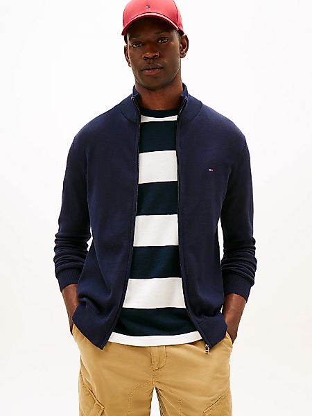 Tommy Hilfiger Strickjacke ESSENTIAL COTTON ZIP günstig online kaufen