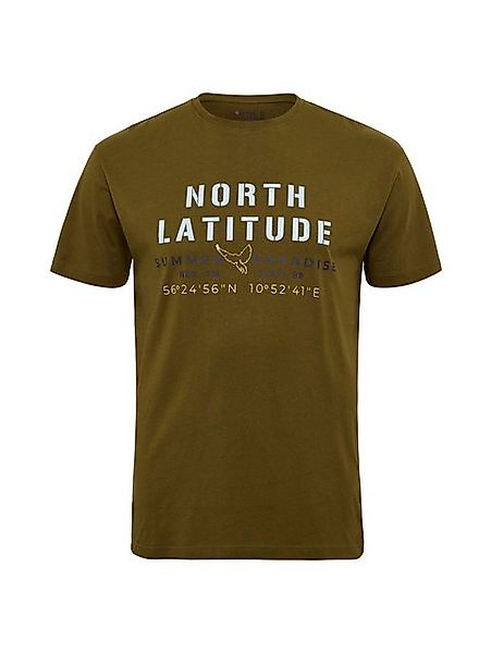 north 56 4 Print-Shirt Printed T-Shirt in Übergrößen von North in Army Gree günstig online kaufen