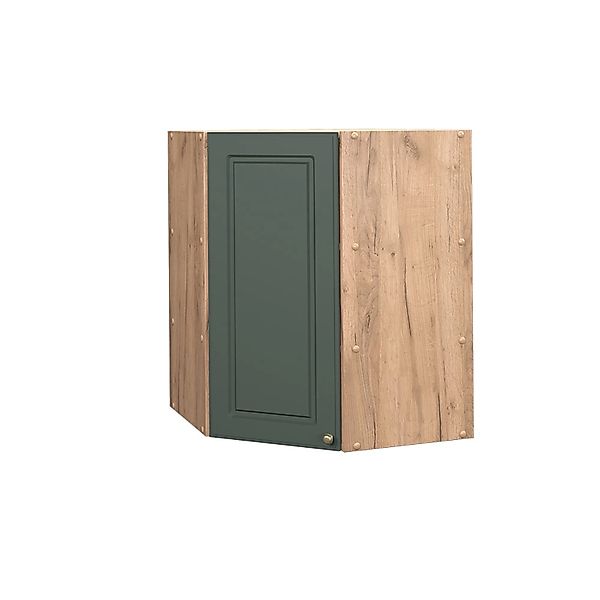 Vicco Eckhängeschrank Fame-Line Grün-Gold Landhaus/Goldkraft Eiche 57 cm günstig online kaufen