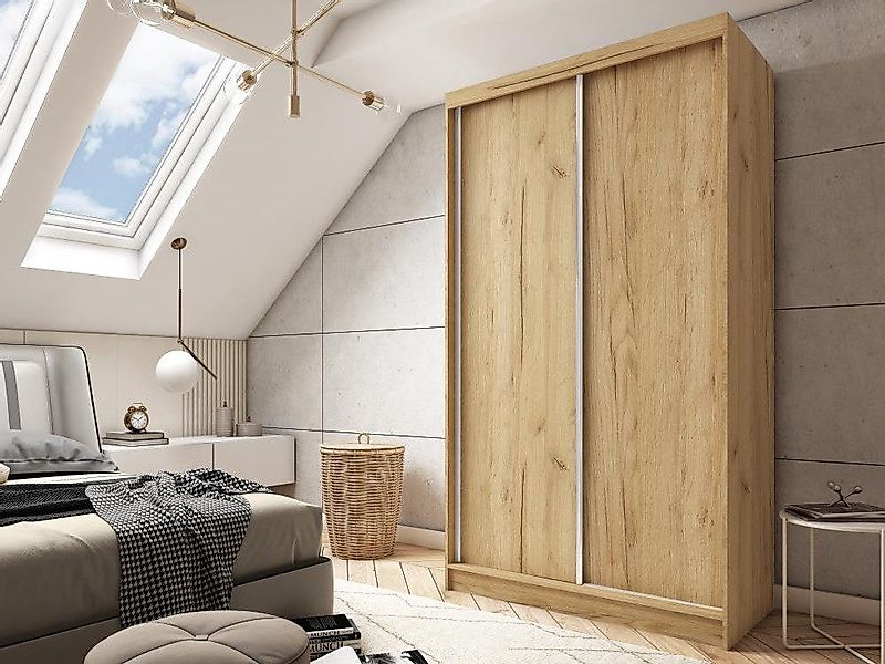Beautysofa Kleiderschrank MARIO II Breite: 120 günstig online kaufen