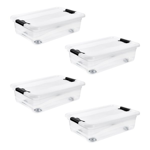 keeeper Aufbewahrungsbox »Konrad, Box mit Rollen, 4er Set, 28 L, 59,5 x 39, günstig online kaufen