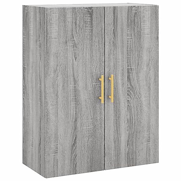 vidaXL Hängeschrank Wandschrank Grau Sonoma 69,5x34x90 günstig online kaufen