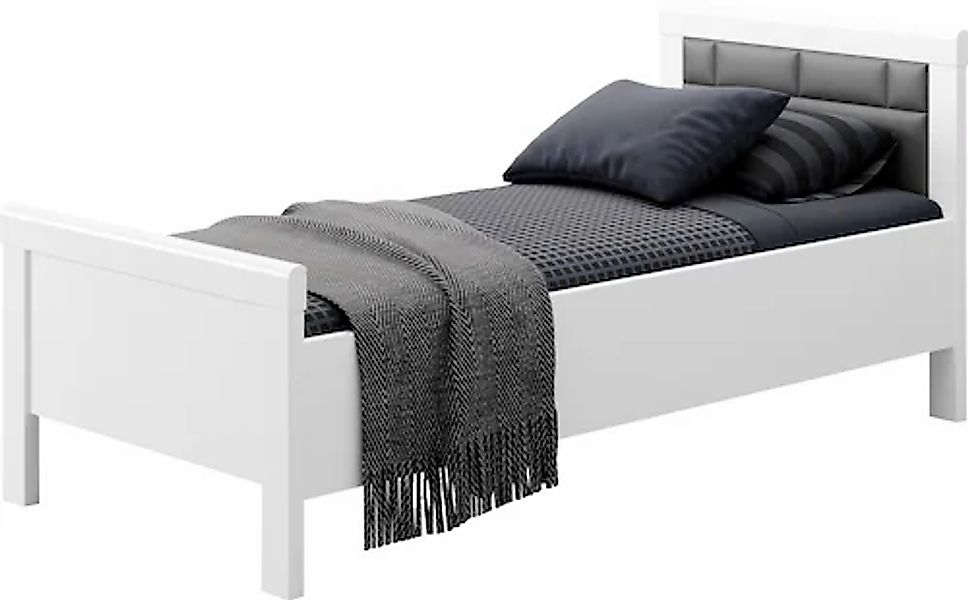 priess Einzelbett »Arnsberg« Komforthöhe mit gepolstertem Kopfteil günstig online kaufen