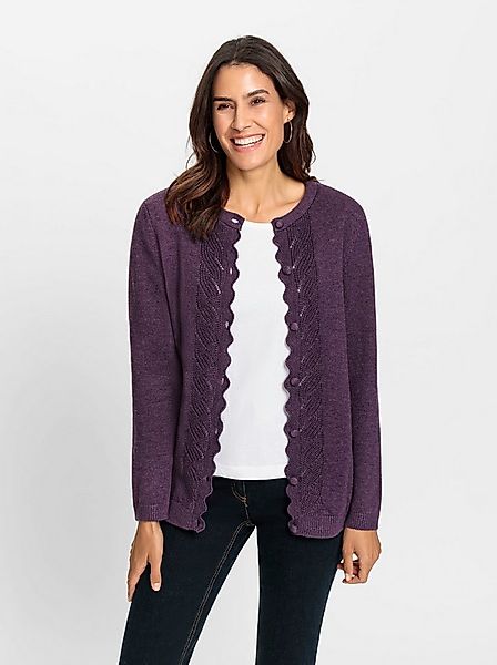 Witt Strickjacke Strickjacke Langarm Jersey, Zopfmuster günstig online kaufen