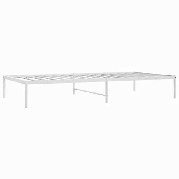 furnicato Bettgestell Metall Weiß 100x200 cm (1-tlg) günstig online kaufen