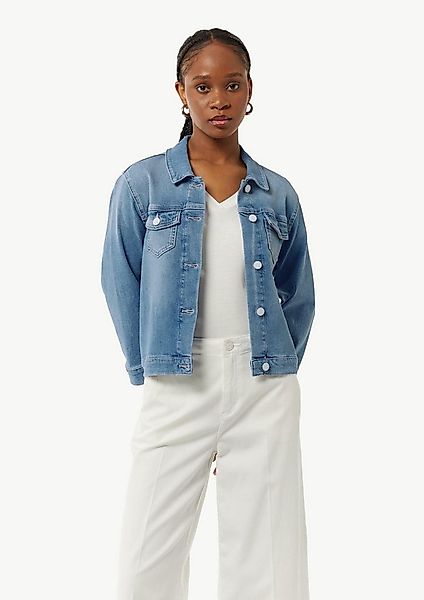 comma Funktionsjacke Indoor-Jacke Jeansjacke mit 3/4-Ärmel günstig online kaufen