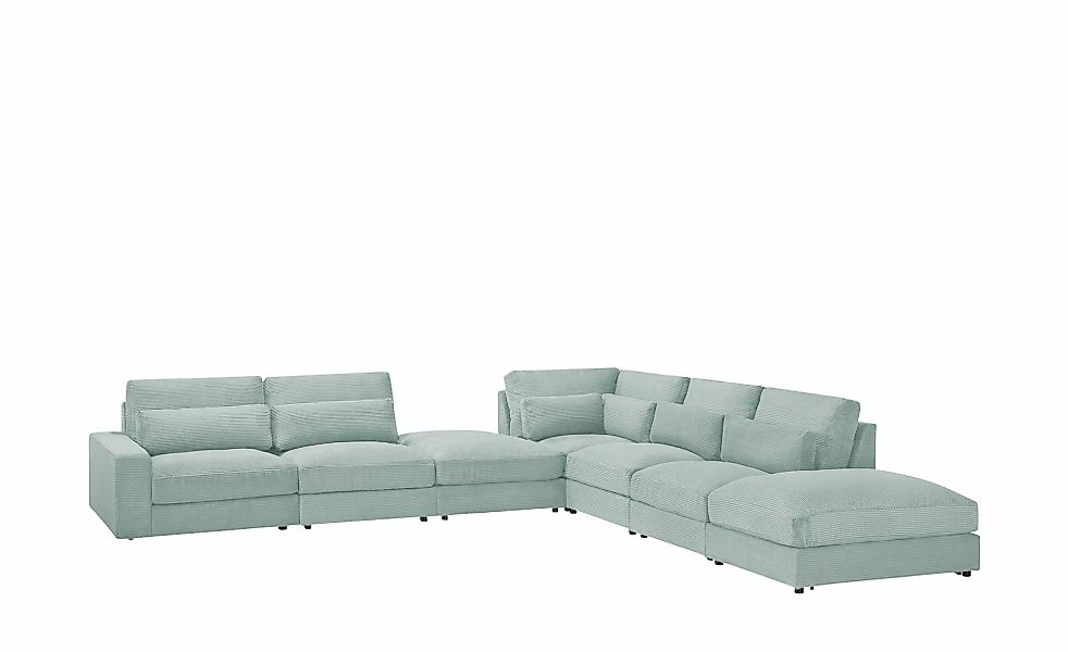Ecksofa  Branna ¦ grün ¦ Maße (cm): B: 412 H: 88 T: 386.0 Polstermöbel > So günstig online kaufen