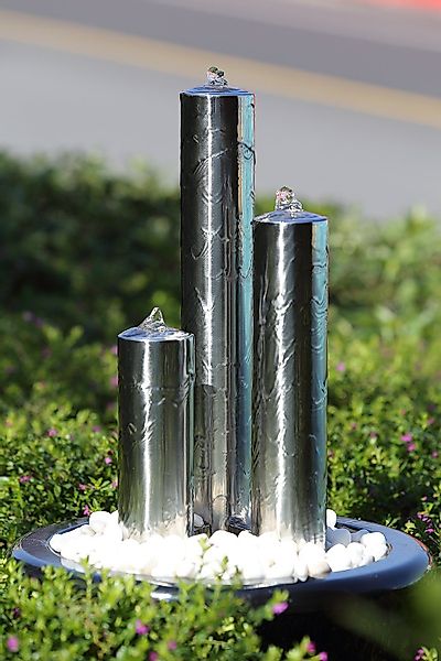 Köhko Gartenbrunnen Köhko aus gebürstetem Edelstahl günstig online kaufen