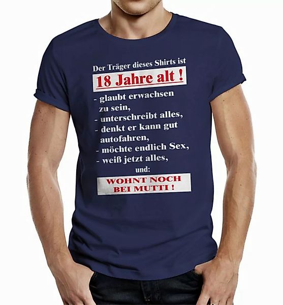 RAHMENLOS® T-Shirt Träger ist 18 Jahre alt, wohnt noch bei Mutti günstig online kaufen