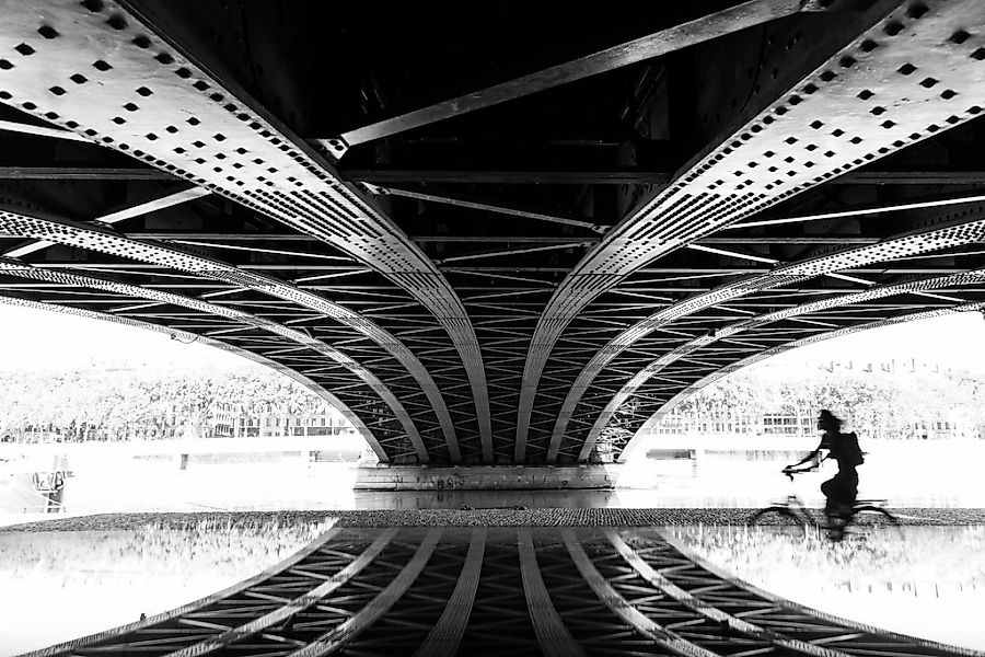 queence Acrylglasbild "Brücke" Brücken  Elemente der Architektur  Schwarz-W günstig online kaufen