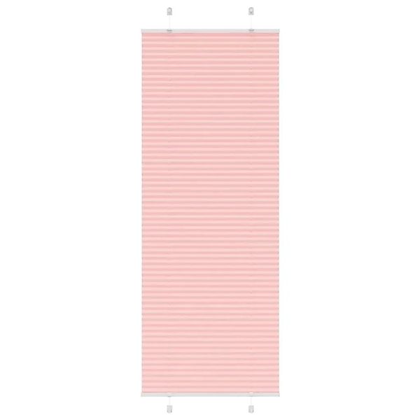 vidaXL Plissee Rosa 80x200 cm Stoffbreite 79,4 cm Polyester 4015462 günstig online kaufen