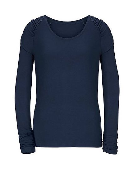 creation L T-Shirt CRéATION L Damen Jerseyshirt mit Raffungen, marine günstig online kaufen