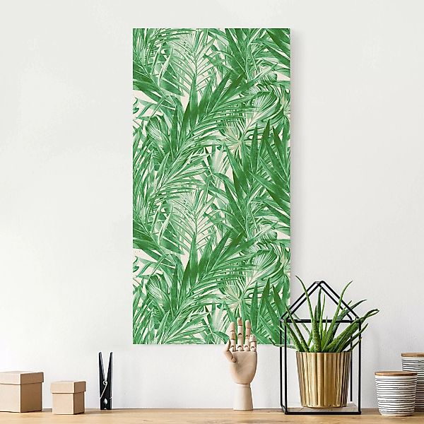 Leinwandbild auf Naturcanvas Tropisches Unterholz Grün günstig online kaufen