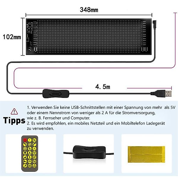 PRIISF Frontscheibenabdeckung Devil's Eye LED-Bildschirm Auto günstig online kaufen