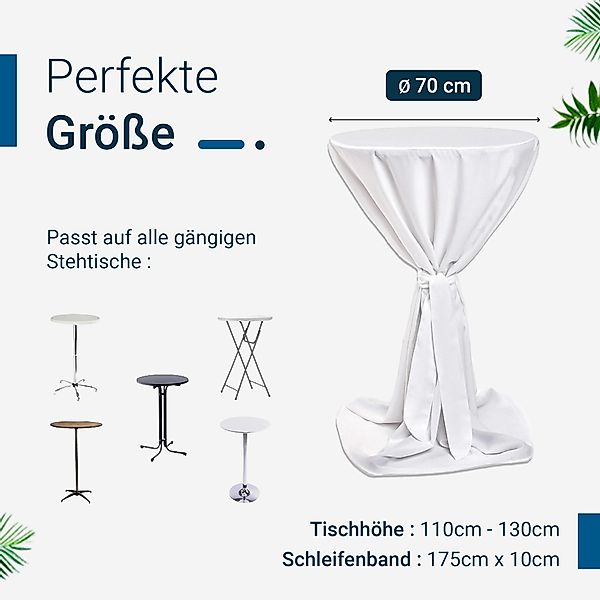 TexDeko Stehtischhusse Premium für Bistrotisch mit günstig online kaufen