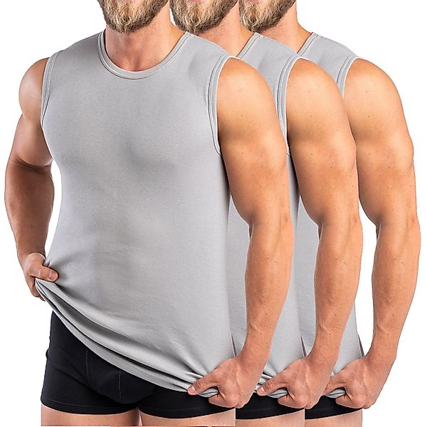 HERMKO Achseltop 3040 3er Pack Herren günstig online kaufen