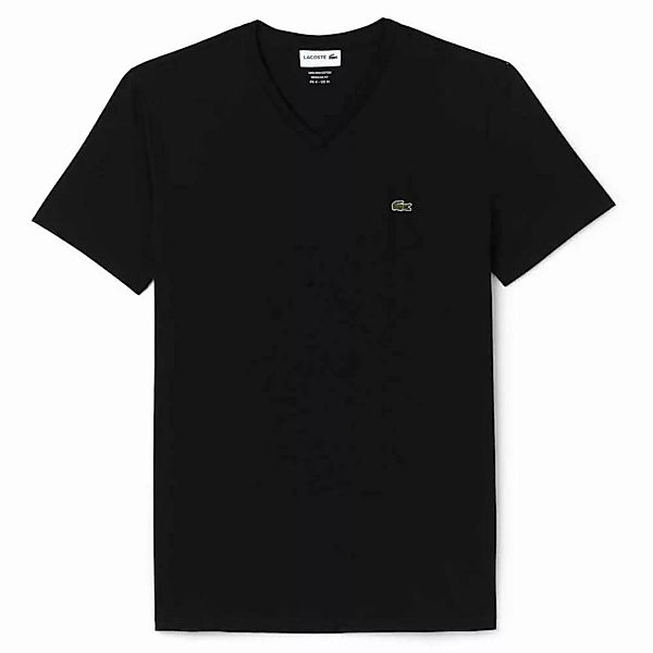 Lacoste V-neck Pima Cotton Kurzärmeliges T-shirt XS Black günstig online kaufen