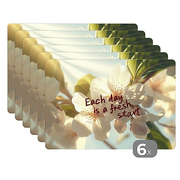 MuchoWow Platzset Blüten - Sonnenlicht - günstig online kaufen