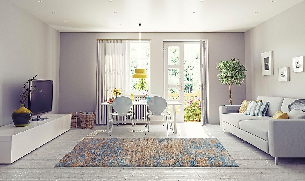 my home Teppich »Tabita«, rechteckig, 8 mm Höhe, Wohnzimmer günstig online kaufen