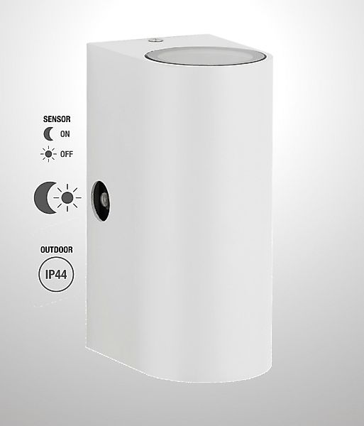 TRANGO LED Außen-Wandleuchte, Helligkeitssensor, 8012-RSWL LED günstig online kaufen