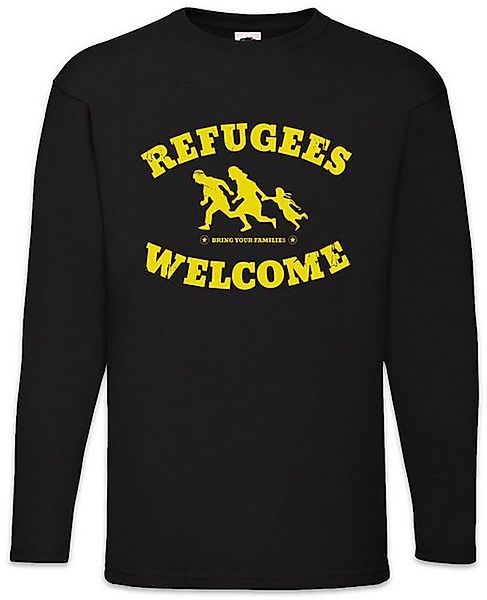 Urban Backwoods Langarmshirt Refugees Welcome Langarm T-Shirt Demo Pro Will günstig online kaufen