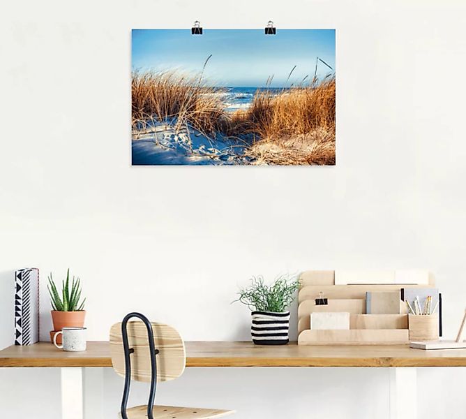 Artland Wandbild "Am Strand", Strand, (1 St.), als Leinwandbild, Poster in günstig online kaufen
