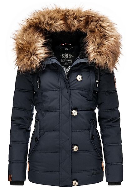 Navahoo Winterjacke "Zoja", mit Kapuze, stylische Steppjacke mit Kunstpelz günstig online kaufen