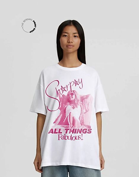 Bershka Oversize-T-Shirt Mit Sharpay High School Musical Print Damen Xl Grb günstig online kaufen