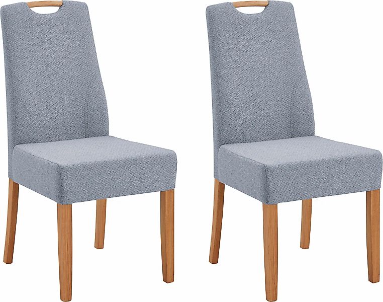 NIEHOFF SITZMÖBEL Esszimmerstuhl "Molino" () Griff im Rücken, 2er-Set, Füße günstig online kaufen