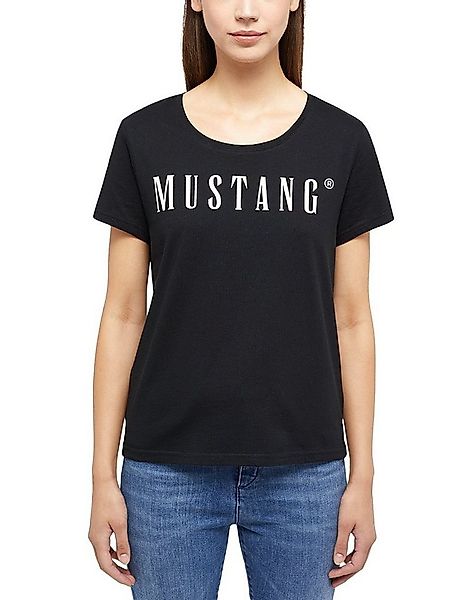 MUSTANG Rundhalsshirt ALMA mit Logo Print günstig online kaufen