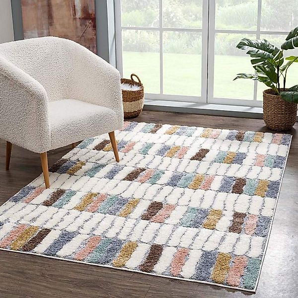 Carpet City Hochflor-Teppich »Focus 3032«, rechteckig, 20 mm Höhe, Läufer, günstig online kaufen