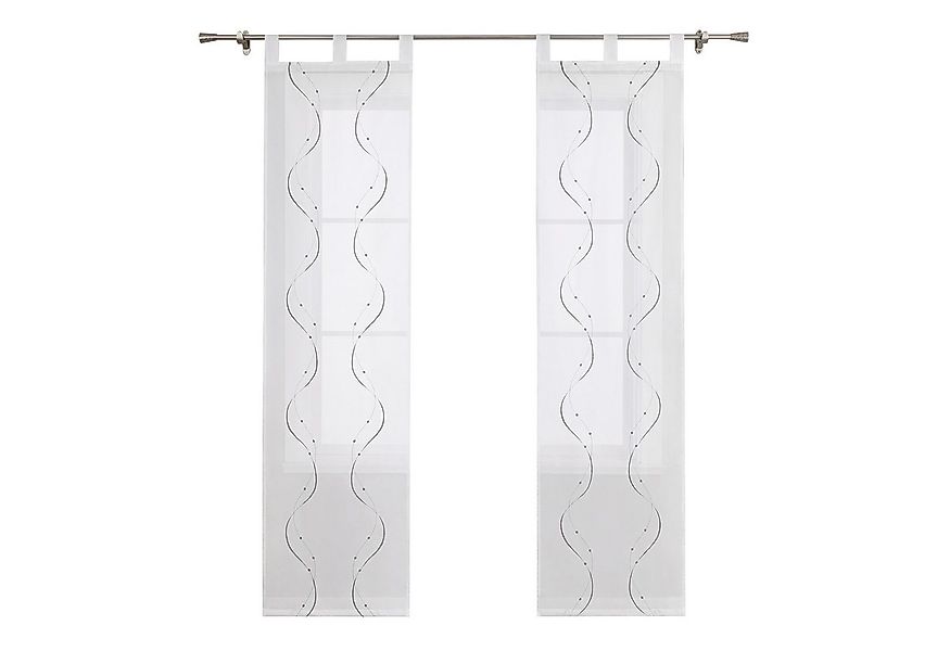 Joyswahl Schiebegardine (2 St), Schlaufen, transparent, Voile Flächenvorhän günstig online kaufen
