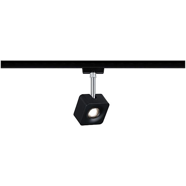 Paulmann URail LED-Spot Cube 8 W Schwarz matt/Chrom 4000K dimmbar günstig online kaufen