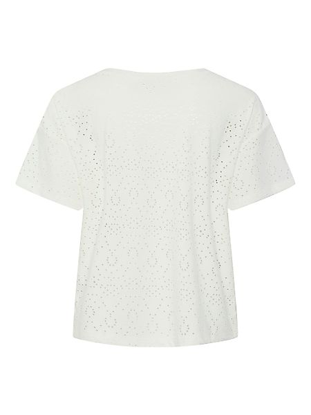 pieces Kurzarmshirt "PCABBY SS BROD ANG TEE NOOS BC", aus Lochspitze günstig online kaufen