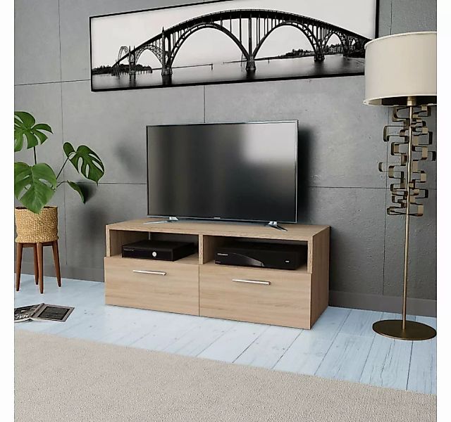 furnicato TV-Schrank Holzwerkstoff 95x35x36 cm Eiche günstig online kaufen