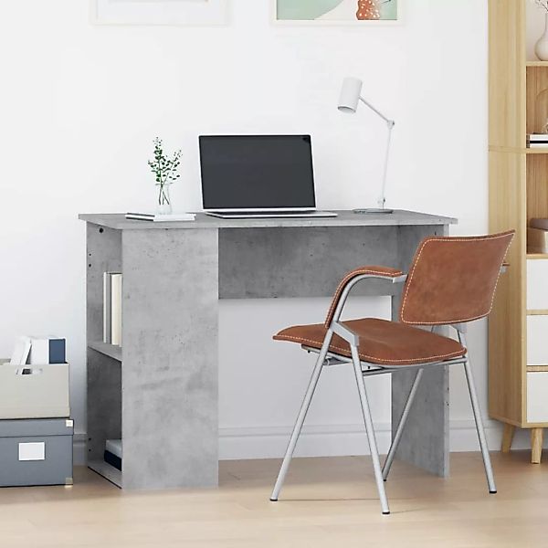 Vidaxl Schreibtisch Betongrau 100x55x75 Cm Holzwerkstoff günstig online kaufen