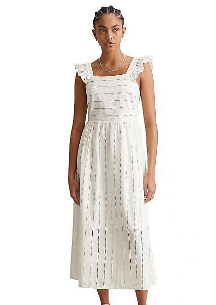 Marc OPolo DENIM Midikleid "aus Broderie Anglaise" günstig online kaufen