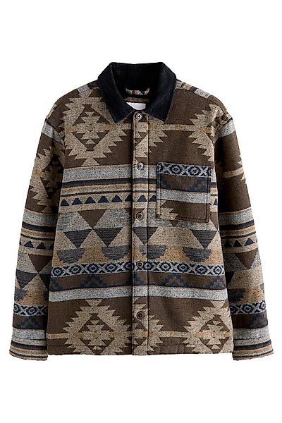Next Hemdjacke Hemdjacke im Navajo-Stil mit Borgfutter (1-St) günstig online kaufen