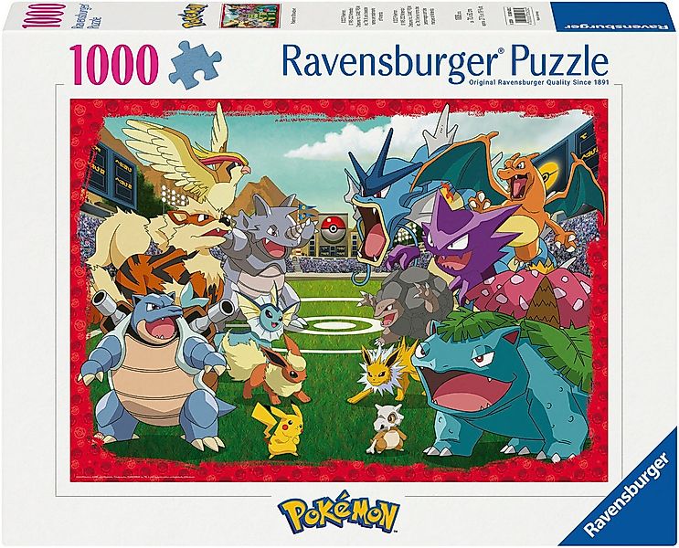 Ravensburger Puzzle Pokémon Kräftemessen, 1000 Puzzleteile, Made in Germany günstig online kaufen