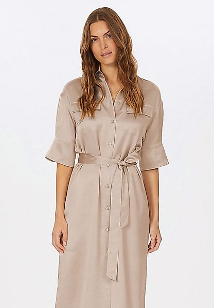 MARC AUREL Hemdblusenkleid aus lässigem Satin günstig online kaufen