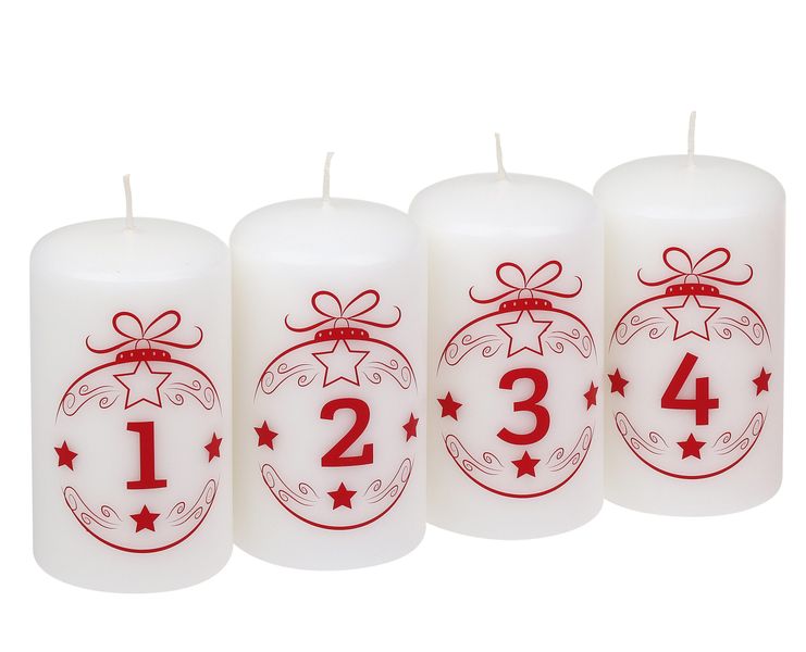 Steinhart Kerzen Adventskerze Stumpenkerzen "Advent Balls günstig online kaufen