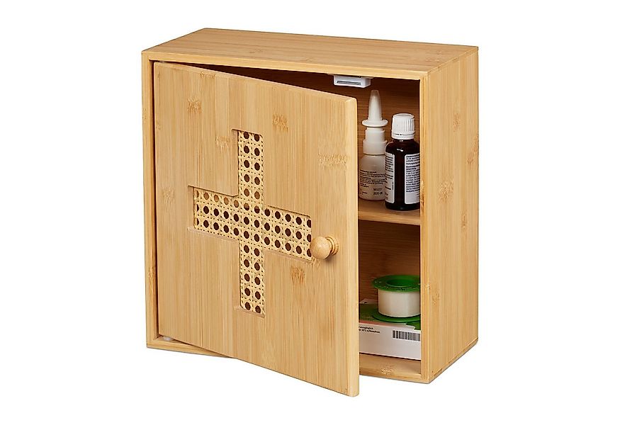 relaxdays Medizinschrank aus Bambus günstig online kaufen