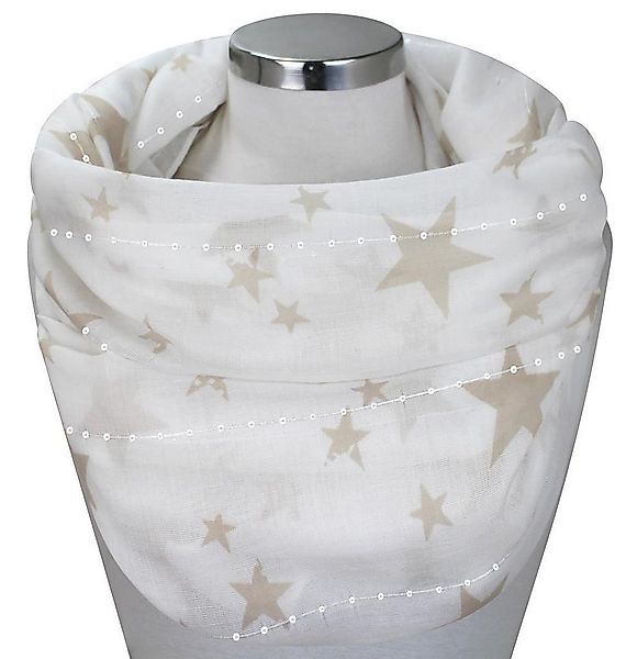 LOREZA Loop Damen Sterne Loopschal Schal Halstuch Tuch günstig online kaufen