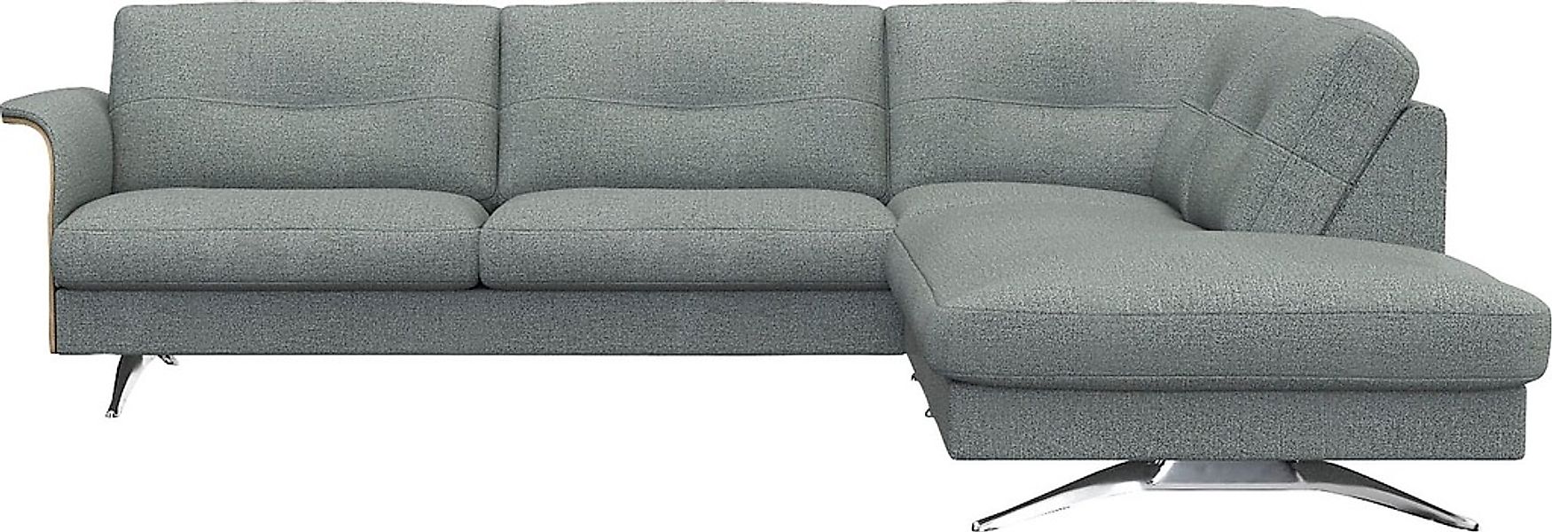 FLEXLUX Ecksofa "Glow, super bequem durch hochwertigem Sitzaufbau mit Feder günstig online kaufen