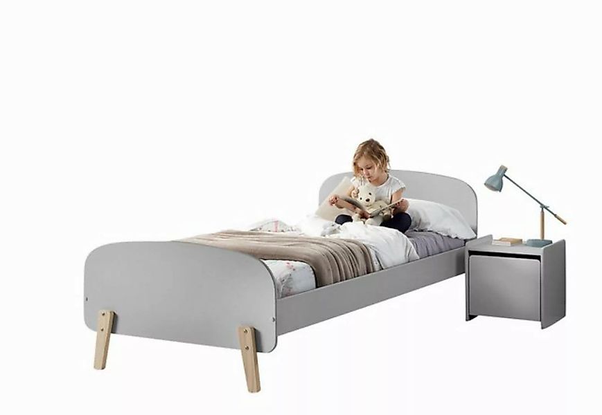 Natur24 Kinderbett Kiddy Einzelbett 205,5 x 72,5 x 95 cm Nachtkonsole MDF M günstig online kaufen