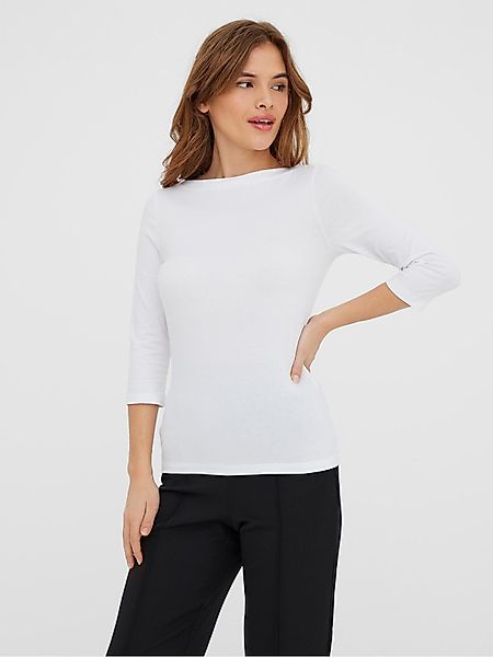 Vero Moda T-Shirt U-Boot-Ausschnitt Oberteil VMPANDA günstig online kaufen