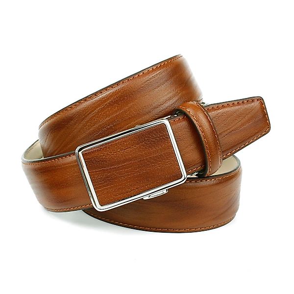 Anthoni Crown Ledergürtel, in angesagter Cognac Farbe, Schließe farblich pa günstig online kaufen